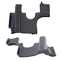 Driver and Passenger Side Engine Splash Shield, Rear Wheel Drive