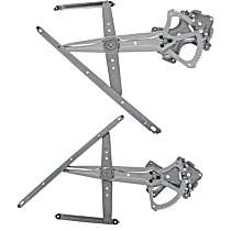 Front and Rear, Driver and Passenger Side Power Window Regulator, Without Motor