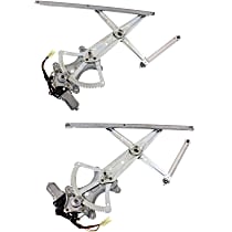 Front, Driver and Passenger Side Window Regulators, Power