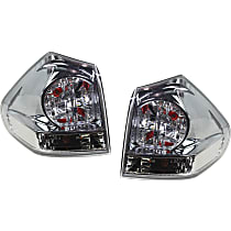 Driver and Passenger Side, Outer Tail Lights, With bulb(s), Halogen