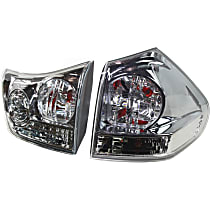 Passenger Side, Inner and Outer Tail Lights, With bulb(s), Halogen
