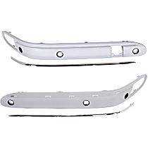 Front, Driver and Passenger Side, Outer Bumper Trim, 4-Door, Sedan, (203) Chassis, Primed