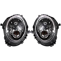 Driver and Passenger Side Halogen Headlight, With bulb(s), OE Replacement, CAPA Certified