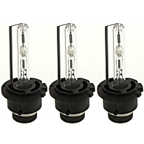 Driver and Passenger Side Headlight Bulb, D2S Bulb Type, Low Beam, Set of 3
