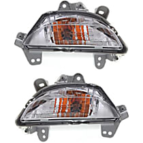Front, Driver and Passenger Side Turn Signal Light, With bulb(s)