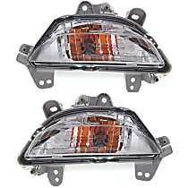 Front, Driver and Passenger Side Turn Signal Light, With bulb(s),, CAPA Certified
