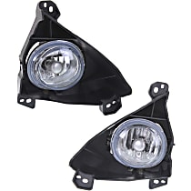 Front, Driver and Passenger Side Halogen Fog Light, With bulb(s)
