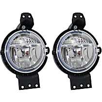 Front, Driver and Passenger Side Fog Lights, Without Bulb(s), Halogen