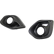 Front, Driver and Passenger Side Fog Light Trim, Primed