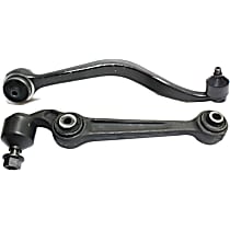 Front, Driver Side, Lower, Frontward and Rearward Control Arms