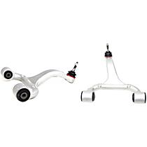 Front, Driver and Passenger Side, Upper Control Arms, With Ball Joints