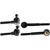 Front, Driver and Passenger Side, Inner and Outer Tie Rod Ends