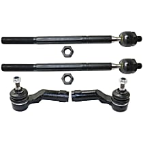 Front, Driver and Passenger Side, Inner and Outer Tie Rod End