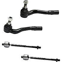 Front, Driver and Passenger Side, Inner and Outer Tie Rod Ends