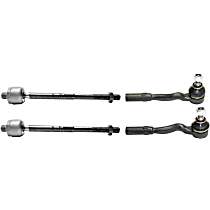 Front, Driver and Passenger Side, Inner and Outer Tie Rod Ends
