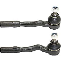 Front, Driver and Passenger Side, Outer Tie Rod Ends
