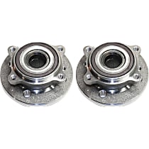 Front, Driver and Passenger Side Wheel Hub Bearing included - Set of 2