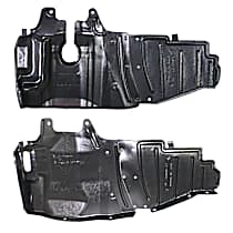 Driver and Passenger Side Engine Splash Shields, Engine Under Cover, Side Section