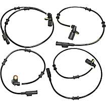 Front and Rear, Driver and Passenger Side ABS Speed Sensors