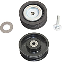 Accessory Belt Idler Pulley, Upper and Lower