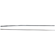 Front, Driver and Passenger Side Door Molding and Beltlines, Chrome