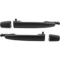 Rear, Driver and Passenger Side Primed Exterior Door Handle, Without Key Hole