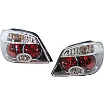 Driver and Passenger Side Halogen Tail Light, With bulb(s), OE Replacement