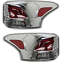 Driver and Passenger Side Halogen Tail Light, With bulb(s), OE Replacement