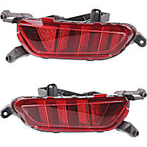 Rear, Driver and Passenger Side Bumper Reflector