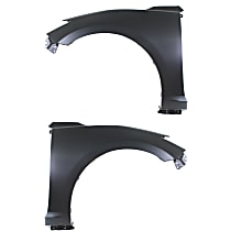 Front, Driver and Passenger Side Fenders, Without turn signal light hole