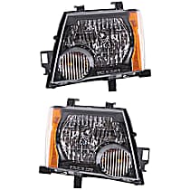 Driver and Passenger Side Halogen Headlight, With bulb(s), OE Replacement
