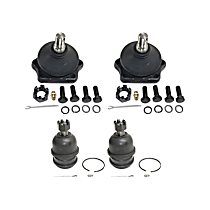 Front, Driver and Passenger Side, Upper and Lower Ball Joint, Rear Wheel Drive