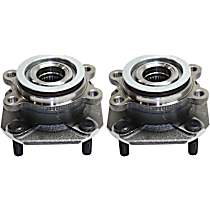 Note: 4-Wheel ABS 4-Wheel ABS Stirling 2012 For Nissan Sentra SE-R Spec V Front Wheel Bearing and Hub Assembly x 2