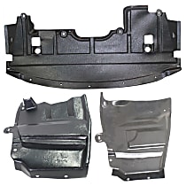Front, Driver and Passenger Side Engine Splash Shields