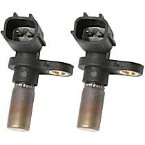 Crankshaft Position Sensors, 2 Blade Male Terminal, 1 Female Connector, Set of 2