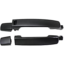 Front and Rear, Passenger Side Primed Exterior Door Handle, Without Key Hole, 2-Door, Coupe