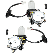 Front, Driver and Passenger Side Window Motor, New