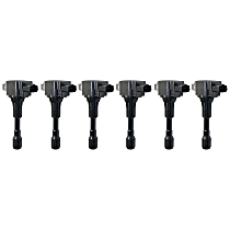 Ignition Coils, Set of 6, with 6 Ignition Coil on Plugs