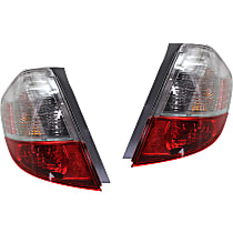Driver and Passenger Side Halogen Tail Light, With bulb(s), OE Replacement