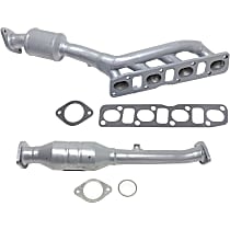 Front and Rear, Passenger Side Catalytic Converters, Federal EPA Standard, 46-State Legal (Cannot ship to or be used in vehicles originally purchased in CA, CO, NY or ME)