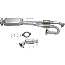 Front and Rear, Passenger Side Catalytic Converter, 3.5L 6Cyl, Federal EPA Standard, 46-State Legal (Cannot ship to CA, CO, NY or ME), 4-Speed, Automatic Transaxle, Firewall Side, Precat, Direct Replacement Series