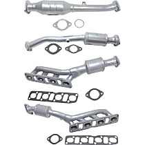 Front and Rear, Driver and Passenger Side Catalytic Converters, Federal EPA Standard, 46-State Legal (Cannot ship to or be used in vehicles originally purchased in CA, CO, NY or ME)