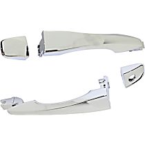 Front and Rear, Driver and Passenger Side Chrome Exterior Door Handle