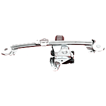 Rear, Driver and Passenger Side Power Window Regulator, With Motor