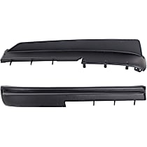 Front, Driver and Passenger Side Bumper Trim, For Models with Wheel Opening Moldings, Textured Black