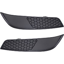 Front, Driver and Passenger Side Fog Light Trim, Primed