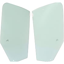 Front, Driver and Passenger Side Door Glass, Green Tint, DD12365 GTYN, DD12366 GTYN