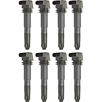 Ignition Coils, Set of 8, 8 Cylinder, 4.5 Liter Engine, with 8 Ignition Coil on Plugs