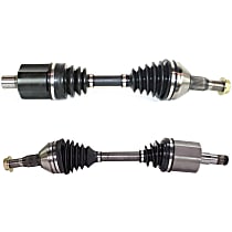 Front, Driver and Passenger Side Axle Assembly - New Set of 2