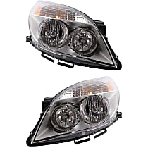 Driver and Passenger Side Headlights, With bulb(s), Halogen, 4-Door, Sedan, Production Date From April 12 2007